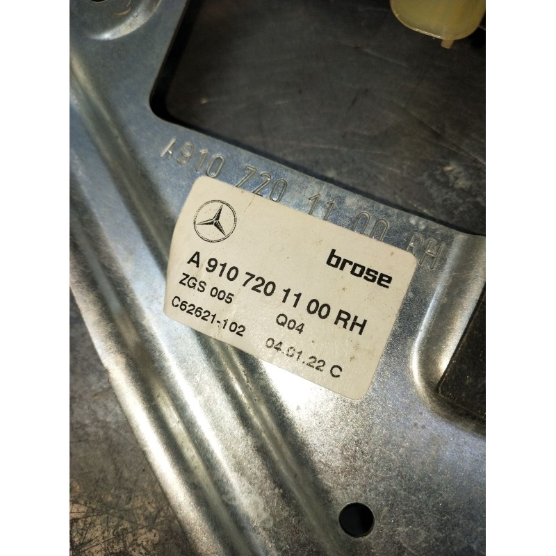 Recambio de elevalunas delantero derecho para mercedes-benz sprinter iii furgón fwd referencia OEM IAM A9107201100 ZGS005 22 5P