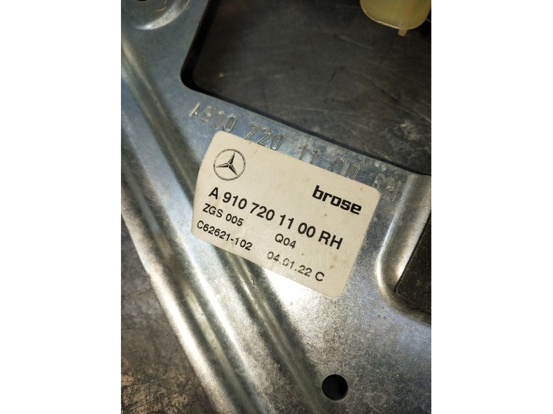 Recambio de elevalunas delantero derecho para mercedes-benz sprinter iii furgón fwd referencia OEM IAM A9107201100 ZGS005 22 5P