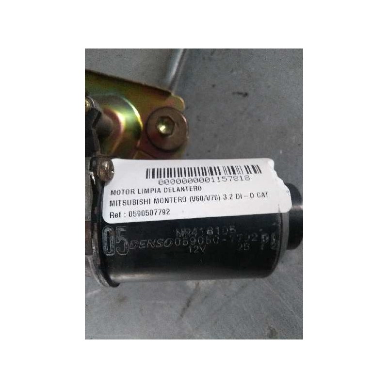 Recambio de motor limpia delantero para mitsubishi montero (v60/v70) 3.2 di-d cat referencia OEM IAM 0590507792 MR416105 P8