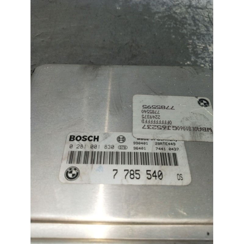 Recambio de centralita motor uce para bmw 5 (e39) 530 d referencia OEM IAM 0281001830 7785540 28RTE449 00