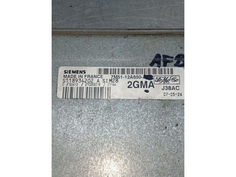 Recambio de centralita motor uce para ford c-max (dm2) 1.6 referencia OEM IAM 7M5112A650 S118934202 2GMAJ38AC 