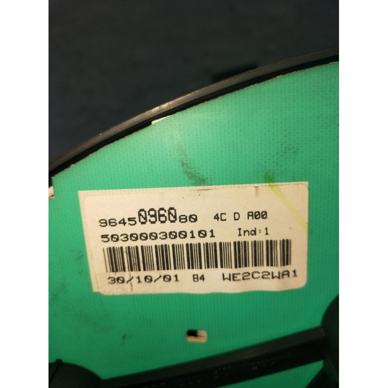 Recambio de cuadro instrumentos para peugeot 206 hatchback (2a/c) 1.9 d referencia OEM IAM 9645096080 503000300101 WE2C2WA1 