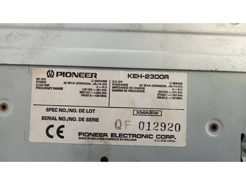 Recambio de sistema audio / radio cd para chrysler le baron turbo cabrio referencia OEM IAM KEH2300R  