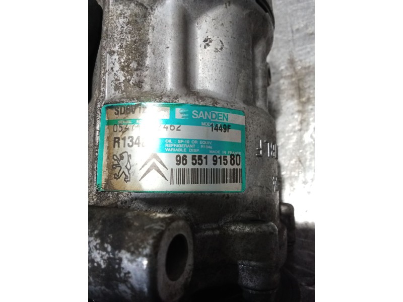 Recambio de compresor aire acondicionado para peugeot 307 (3a/c) 1.6 hdi 110 referencia OEM IAM 9655191580  01
