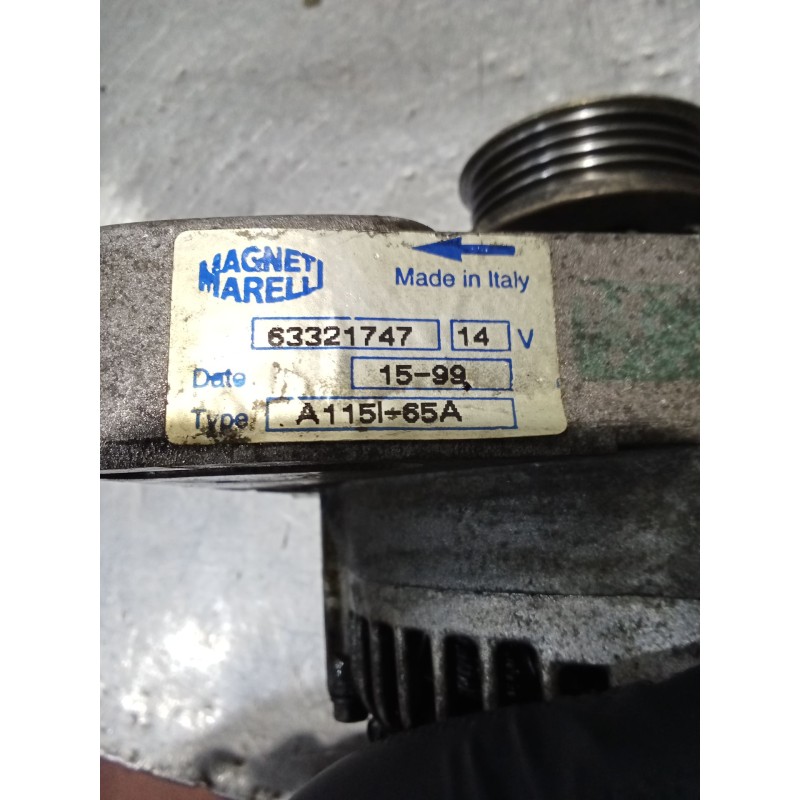 Recambio de alternador para fiat punto (176_) 60 1.2 (176ap, 176ar, 176aq, 176bb) referencia OEM IAM 63324747 65A 94