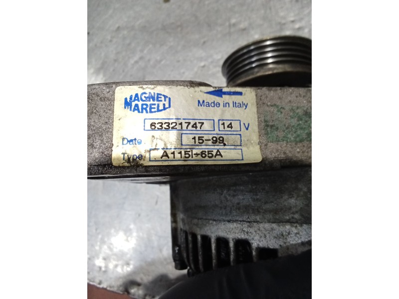 Recambio de alternador para fiat punto (176_) 60 1.2 (176ap, 176ar, 176aq, 176bb) referencia OEM IAM 63324747 65A 94
