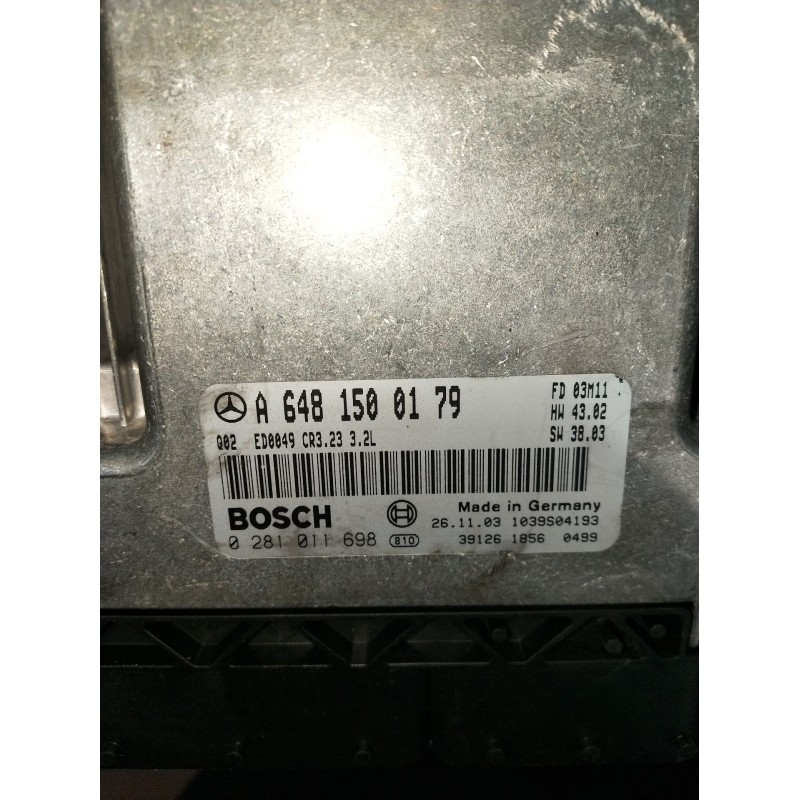 Recambio de centralita motor uce para mercedes-benz clase e (w211) berlina e 320 cdi (211.026) referencia OEM IAM 0281011698 A64