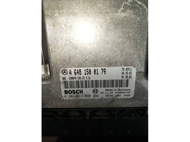 Recambio de centralita motor uce para mercedes-benz clase e (w211) berlina e 320 cdi (211.026) referencia OEM IAM 0281011698 A64