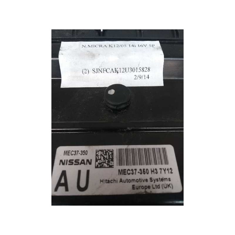 Recambio de centralita motor uce para nissan micra (k12e) 1.4 cat referencia OEM IAM MEC37350 H37Y12 AU