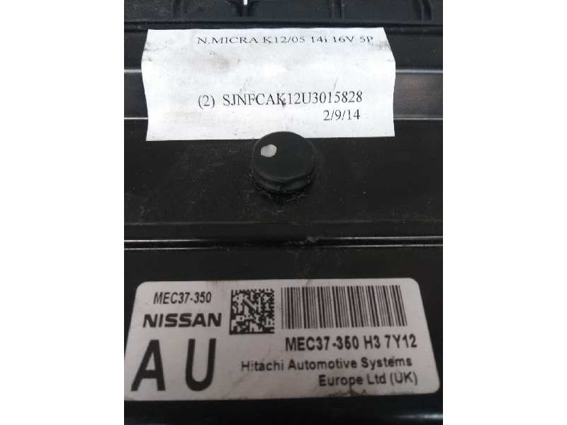 Recambio de centralita motor uce para nissan micra (k12e) 1.4 cat referencia OEM IAM MEC37350 H37Y12 AU