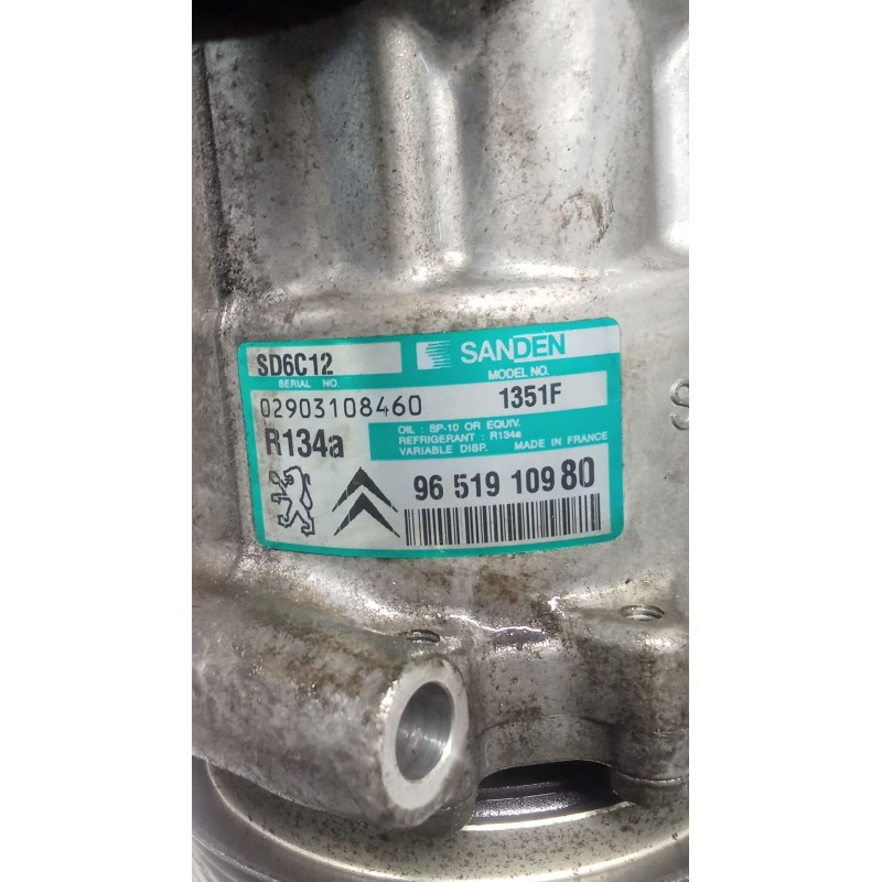 Recambio de compresor aire acondicionado para citroën c4 i (lc_) 1.6 hdi referencia OEM IAM 9651910980  04