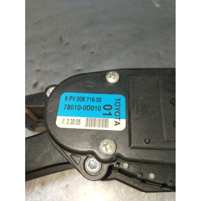 Recambio de potenciometro pedal para toyota yaris (ncp1/nlp1/scp1) 1.4 turbodiesel cat referencia OEM IAM 6PV00871600 780100D010