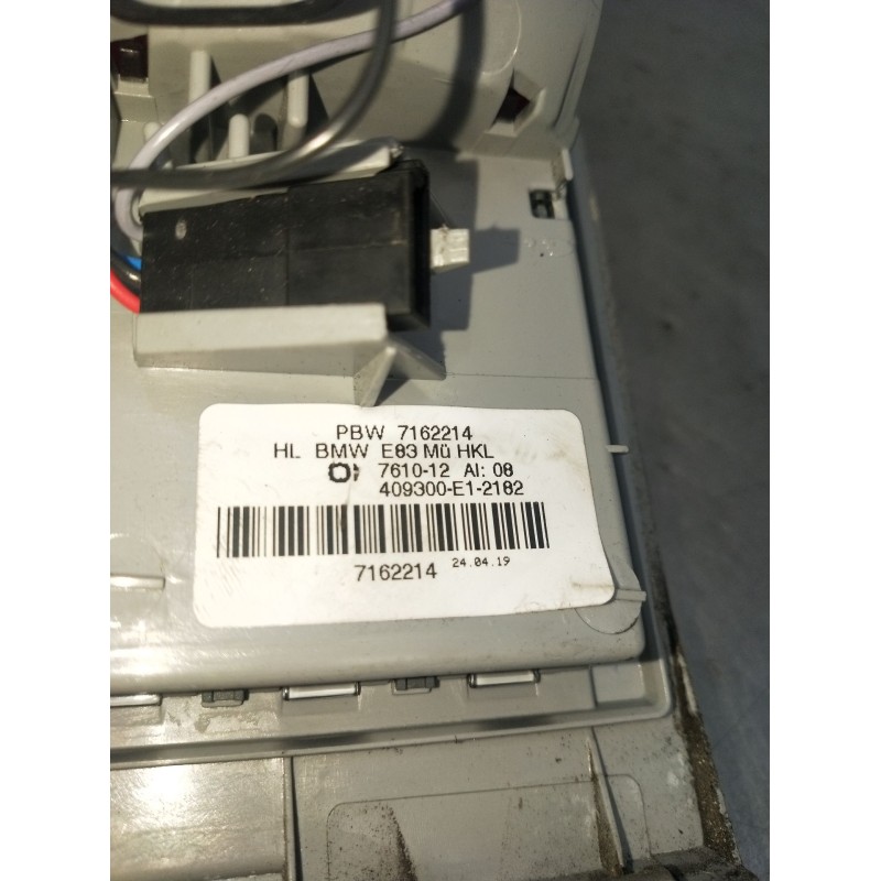 Recambio de piloto trasero derecho interior para bmw x3 (e83) 3.0 d referencia OEM IAM 7162214 761012 07