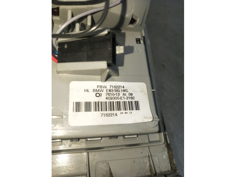 Recambio de piloto trasero derecho interior para bmw x3 (e83) 3.0 d referencia OEM IAM 7162214 761012 07