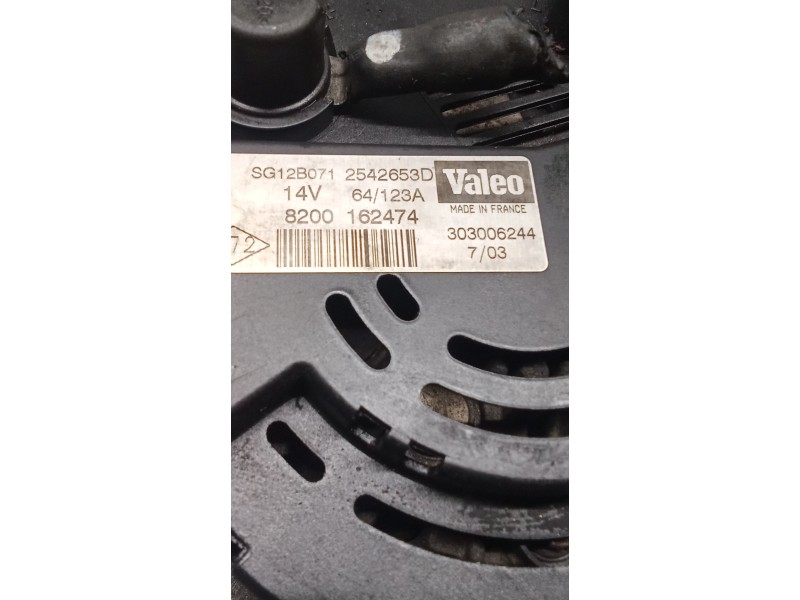 Recambio de alternador para volvo s40 i (644) 1.9 di referencia OEM IAM 8200162474 125A 00