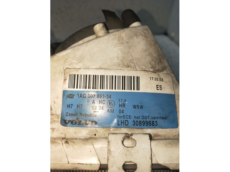 Recambio de faro derecho para volvo s40 i (644) 1.9 di referencia OEM IAM 1AG00786134 30899683 00