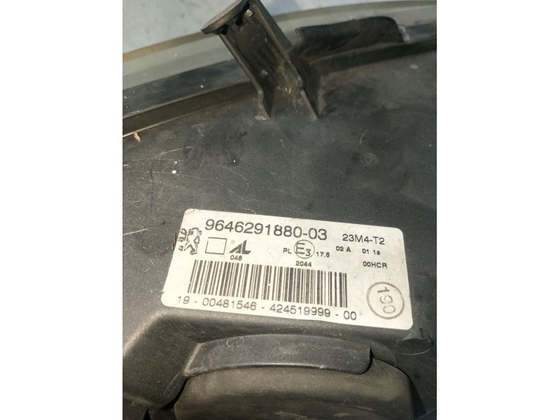 Recambio de faro izquierdo para peugeot 307 (3a/c) 1.6 hdi 110 referencia OEM IAM 9646291880 42519999 01