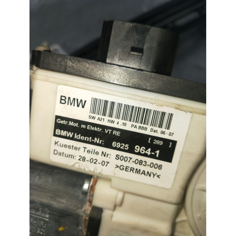 Recambio de elevalunas delantero derecho para bmw x3 (e83) 3.0 d referencia OEM IAM 69259641 S007083006 5P 07