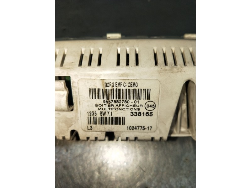 Recambio de pantalla multifuncion para peugeot 407 (6d_) 2.0 hdi 135 (6drhrh, 6drhre, 6drhrg, 6drhrj) referencia OEM IAM 9657882