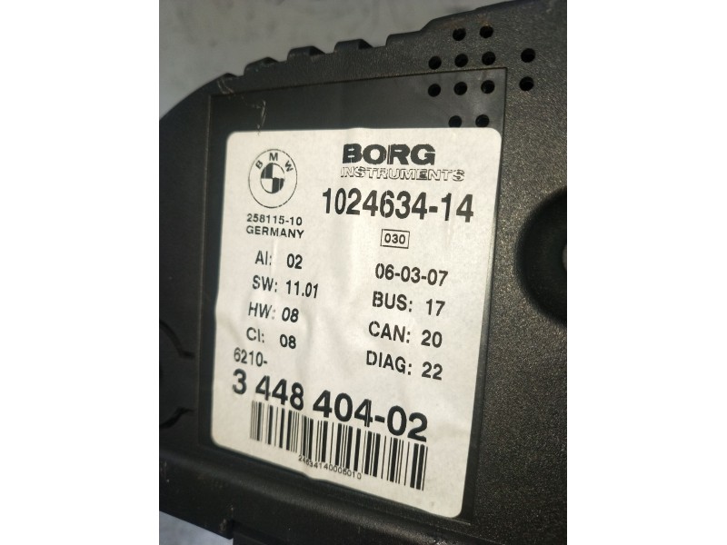 Recambio de cuadro instrumentos para bmw x3 (e83) 3.0 d referencia OEM IAM 344840402 102463414 07