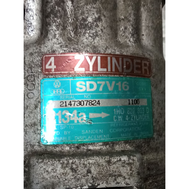 Recambio de compresor aire acondicionado para seat cordoba (6k1, 6k2) 1.9 tdi referencia OEM IAM 2147307824 1HO820803D 97