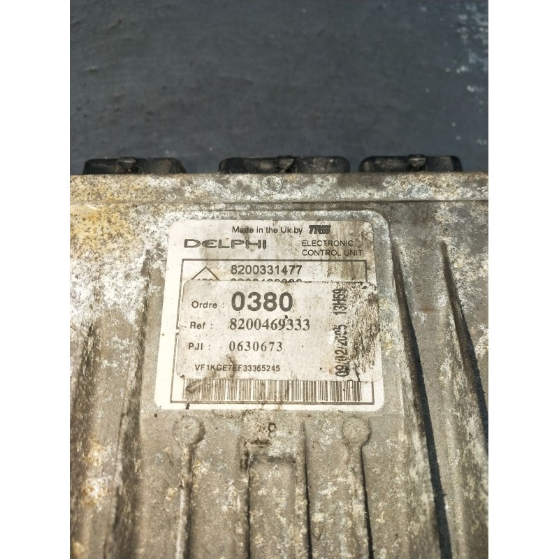 Recambio de centralita motor uce para renault kangoo (kc0/1_) 1.5 dci (kc07) referencia OEM IAM 8200469333 0630673 8200331477 01