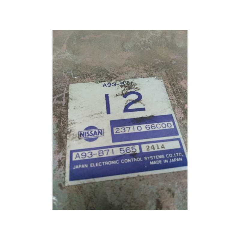 Recambio de centralita motor uce para nissan sunny berlina (n14) 2.0 diesel referencia OEM IAM 2371066C00 A93B71 I2