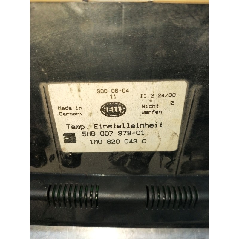 Recambio de mando calefaccion / aire acondicionado para seat toledo ii (1m2) 1.9 tdi referencia OEM IAM 5HB00797801 1M0820043C 9