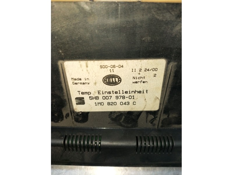 Recambio de mando calefaccion / aire acondicionado para seat toledo ii (1m2) 1.9 tdi referencia OEM IAM 5HB00797801 1M0820043C 9