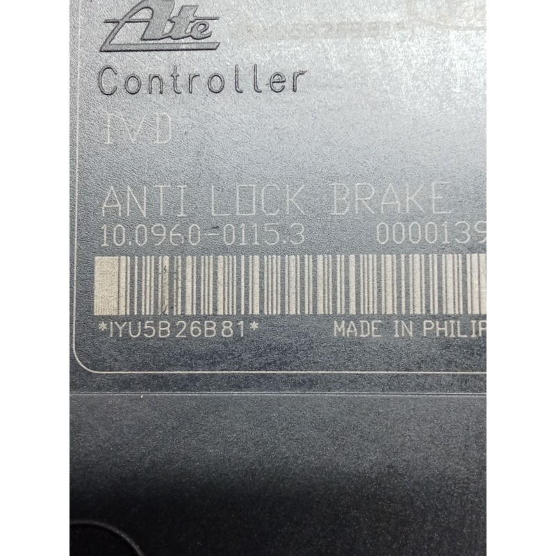 Recambio de abs para mazda 3 sedán (bk) 1.6 di turbo (bk12y) referencia OEM IAM 10096001153 3M512C405HA 10020601724