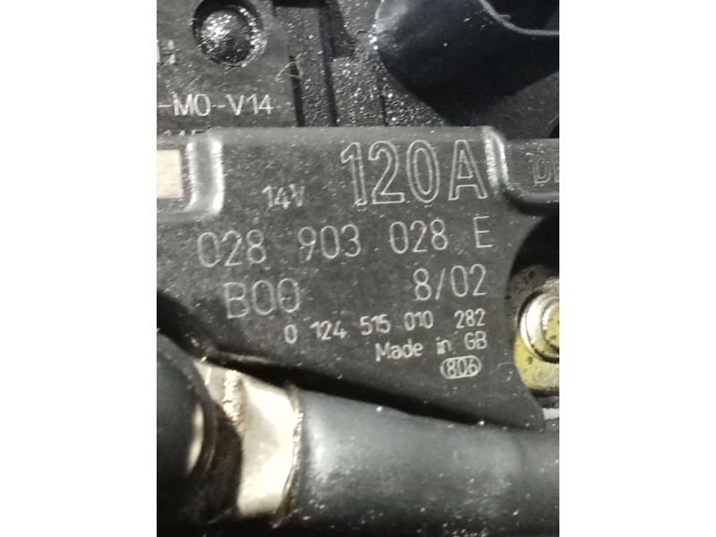 Recambio de alternador para audi a3 (8l1) 1.6 referencia OEM IAM 028903028E 0124515010282 00 120A