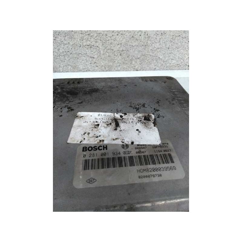 Recambio de centralita motor uce para renault megane i fase 2 berlina (ba0) 1.9 dci diesel cat referencia OEM IAM 0281001934 HOM Recambio de centralita motor uce para renault megane i fase 2 berlina (ba0) 1.9 dci diesel cat referencia OEM IAM 0281001934 HOM