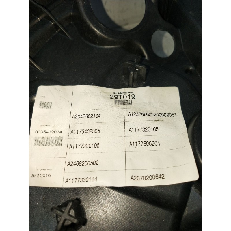 Recambio de elevalunas trasero izquierdo para mercedes-benz clase cla (w117) shooting brake referencia OEM IAM A2047602134 5P A1