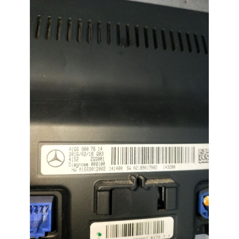 Recambio de pantalla multifuncion para mercedes-benz clase cla (w117) shooting brake referencia OEM IAM A1669007814 A2189027902 