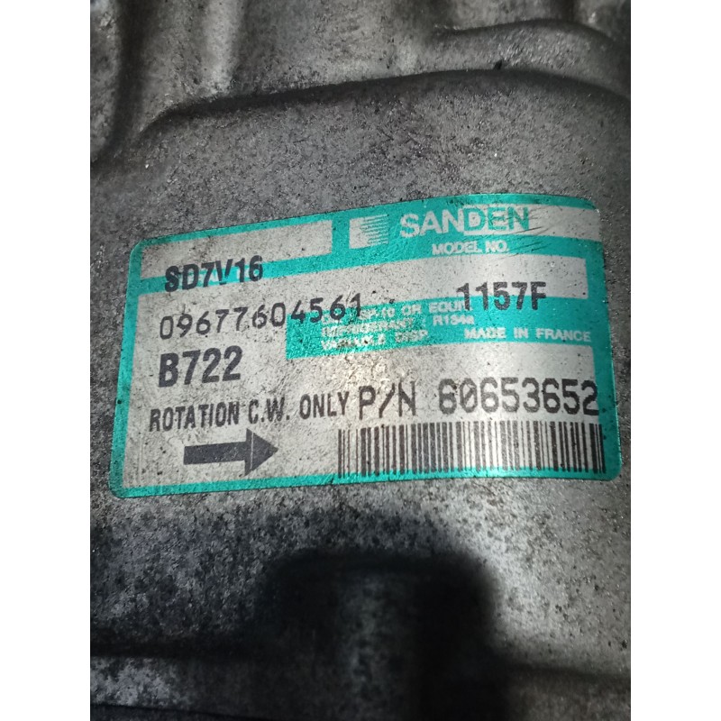 Recambio de compresor aire acondicionado para alfa romeo 156 sportwagon (932_) 1.9 jtd (932b2b, 932b2c) referencia OEM IAM 09677