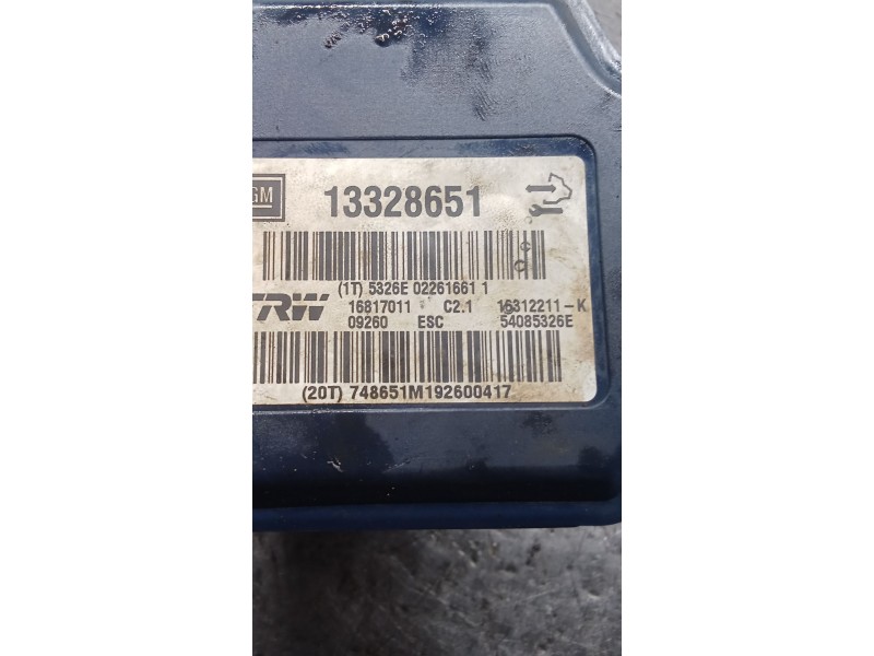 Recambio de abs para opel insignia a (g09) 2.0 cdti (68) referencia OEM IAM 133286551 16817011 08