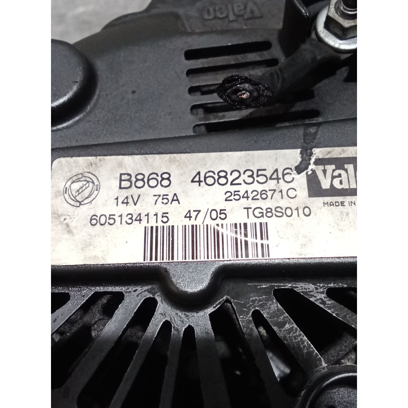 Recambio de alternador para fiat doblo monospace (119_, 223_) 1.3 jtd referencia OEM IAM 4682354C 75A 06