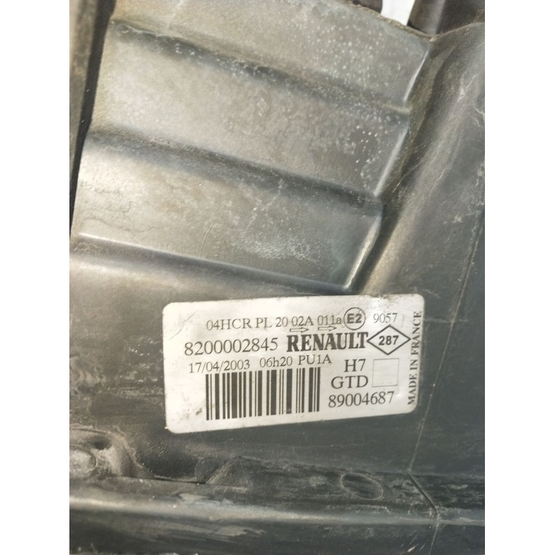 Recambio de faro izquierdo para renault laguna ii grandtour (kg0/1_) 1.9 dci (kg0g) referencia OEM IAM 8200002845 89004687 02