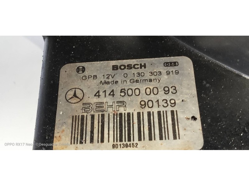 Recambio de electroventilador para mercedes vaneo (w414) furgoneta compacta 1.7 cdi vaneo (414.700) referencia OEM IAM 414500009