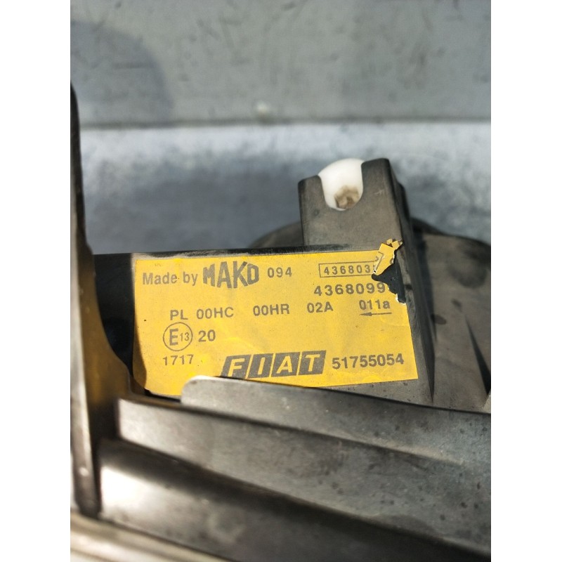Recambio de faro izquierdo para fiat doblo monospace (119_, 223_) 1.3 jtd referencia OEM IAM 51755054 4368099 PARA PULIR 06