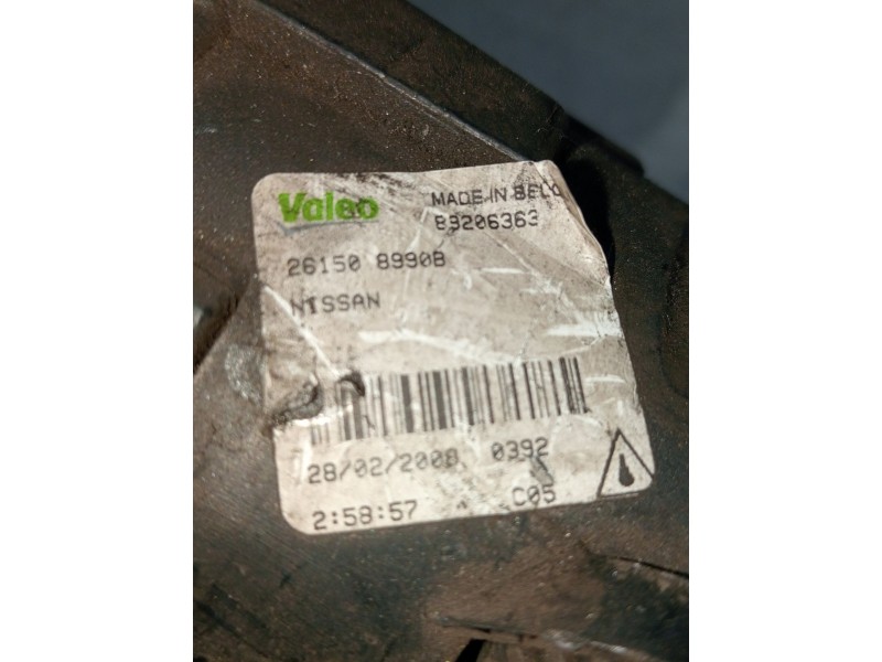 Recambio de faro antiniebla derecho para nissan qashqai (j10) referencia OEM IAM 89206363 261508990B 