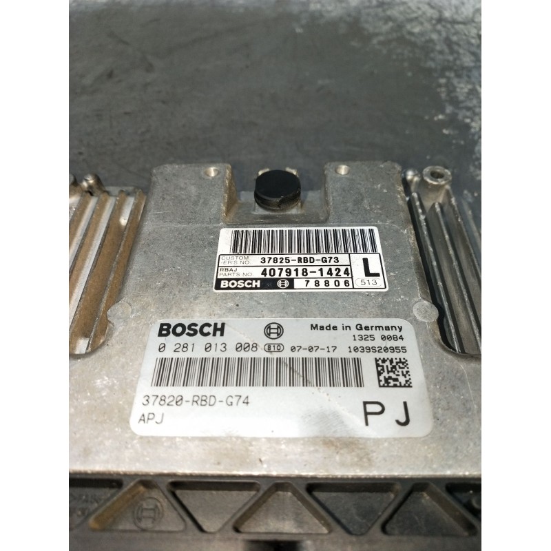 Recambio de centralita motor uce para honda accord vii (cl, cn) 2.2 i-ctdi (cn1) referencia OEM IAM 0281013008 37820RBDG74 1039S