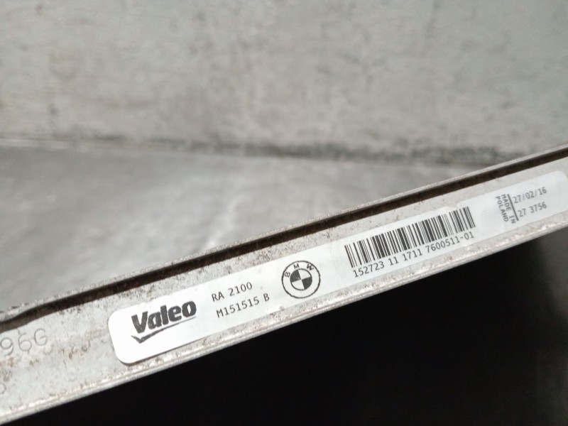 Recambio de radiador agua para bmw 3 touring (f31) 318 d referencia OEM IAM 1711760051101 M151515B 