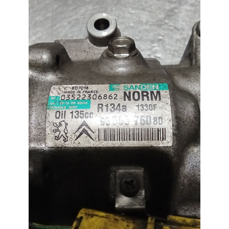Recambio de compresor aire acondicionado para peugeot 308 sw i (4e_, 4h_) 2.0 hdi referencia OEM IAM 9659876080  07