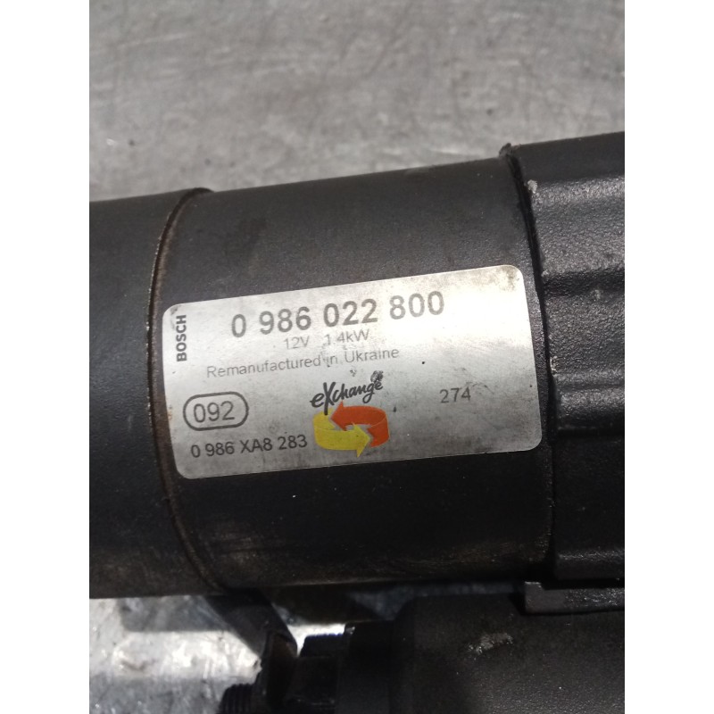 Recambio de motor arranque para dacia sandero ii (b8_) 1.5 dci referencia OEM IAM 0986022800  12