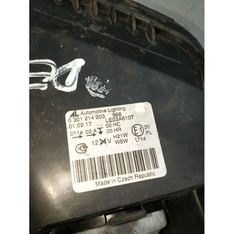 Recambio de faro izquierdo para opel zafira b furgoneta/monovolumen (a05) 1.9 cdti van (m75) referencia OEM IAM 0301214203 LE03A