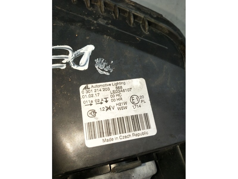 Recambio de faro izquierdo para opel zafira b furgoneta/monovolumen (a05) 1.9 cdti van (m75) referencia OEM IAM 0301214203 LE03A