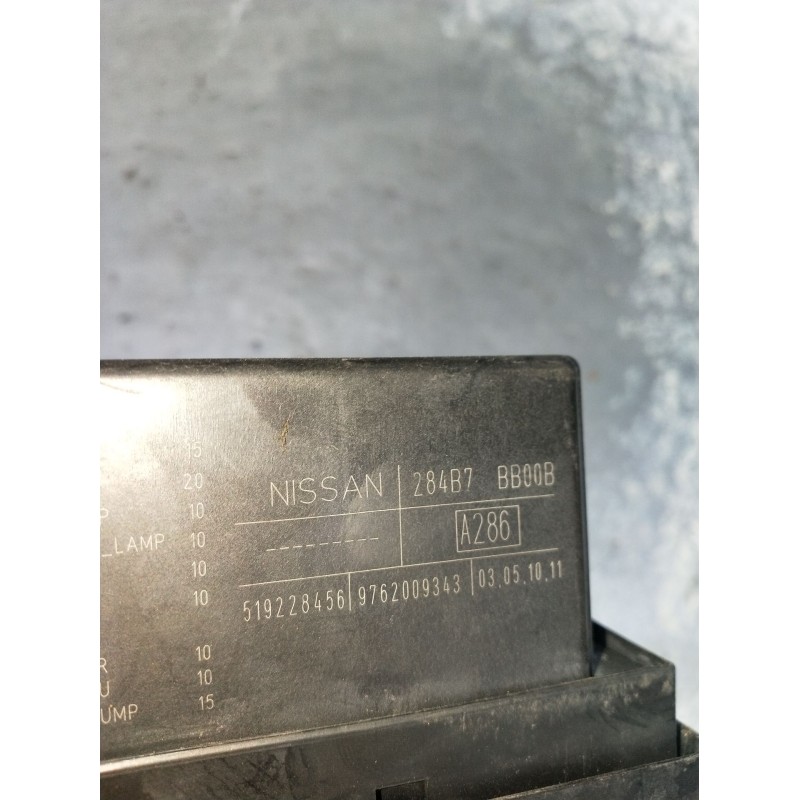Recambio de caja reles / fusibles para nissan qashqai i (j10, nj10) 1.6 dci referencia OEM IAM 284B7BB00B 519228456 9762009343 1