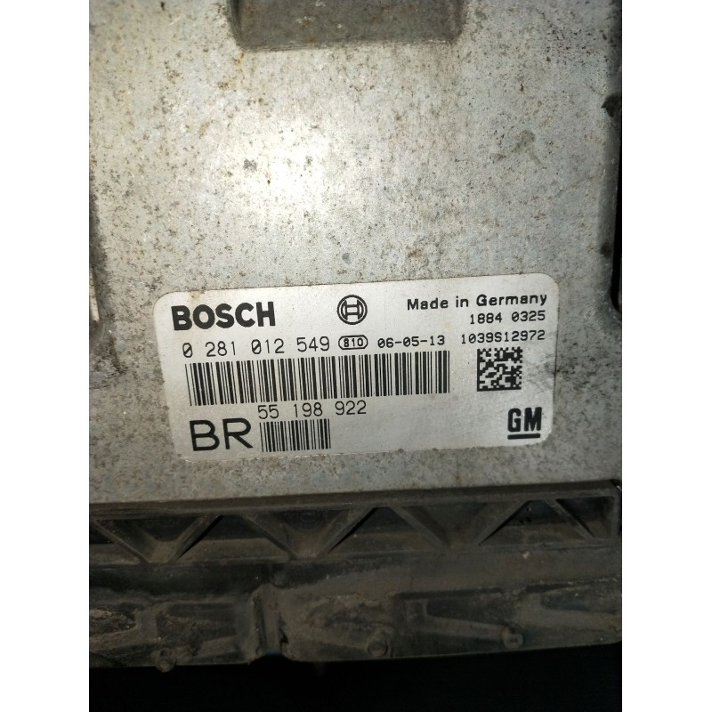 Recambio de centralita motor uce para opel zafira b furgoneta/monovolumen (a05) 1.9 cdti van (m75) referencia OEM IAM 0281012549