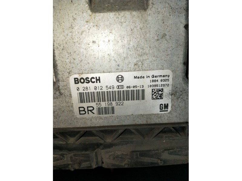 Recambio de centralita motor uce para opel zafira b furgoneta/monovolumen (a05) 1.9 cdti van (m75) referencia OEM IAM 0281012549